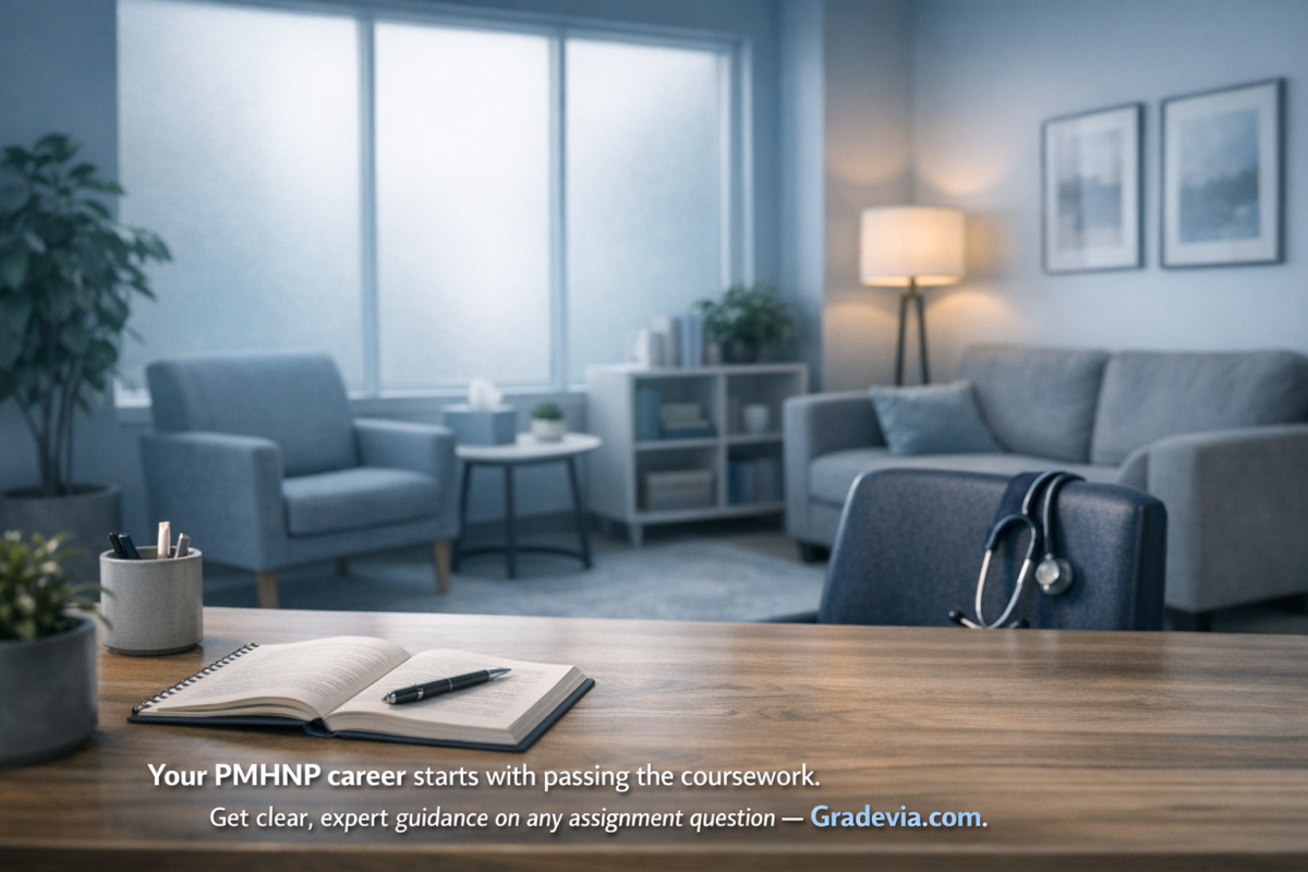 Your PMHNP career starts with passing the coursework
