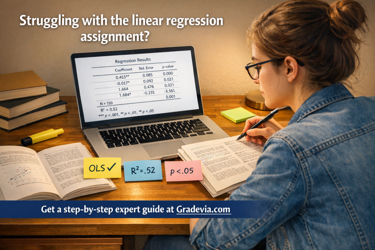 Identify two published papers in your field of interest that conduct linear regressions as part of their presented analysis