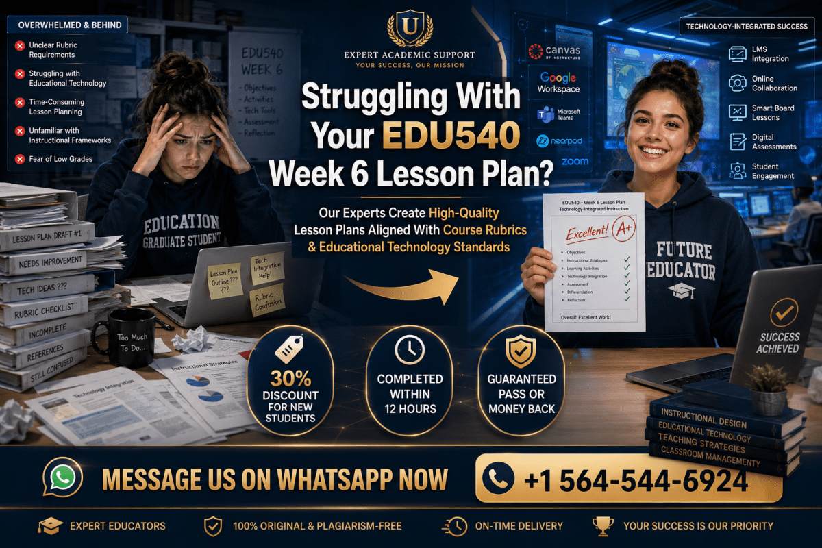 EDU540 Week 6 Lesson Plan Help: Two Lesson Plans Enter; One Lesson Plan Leaves