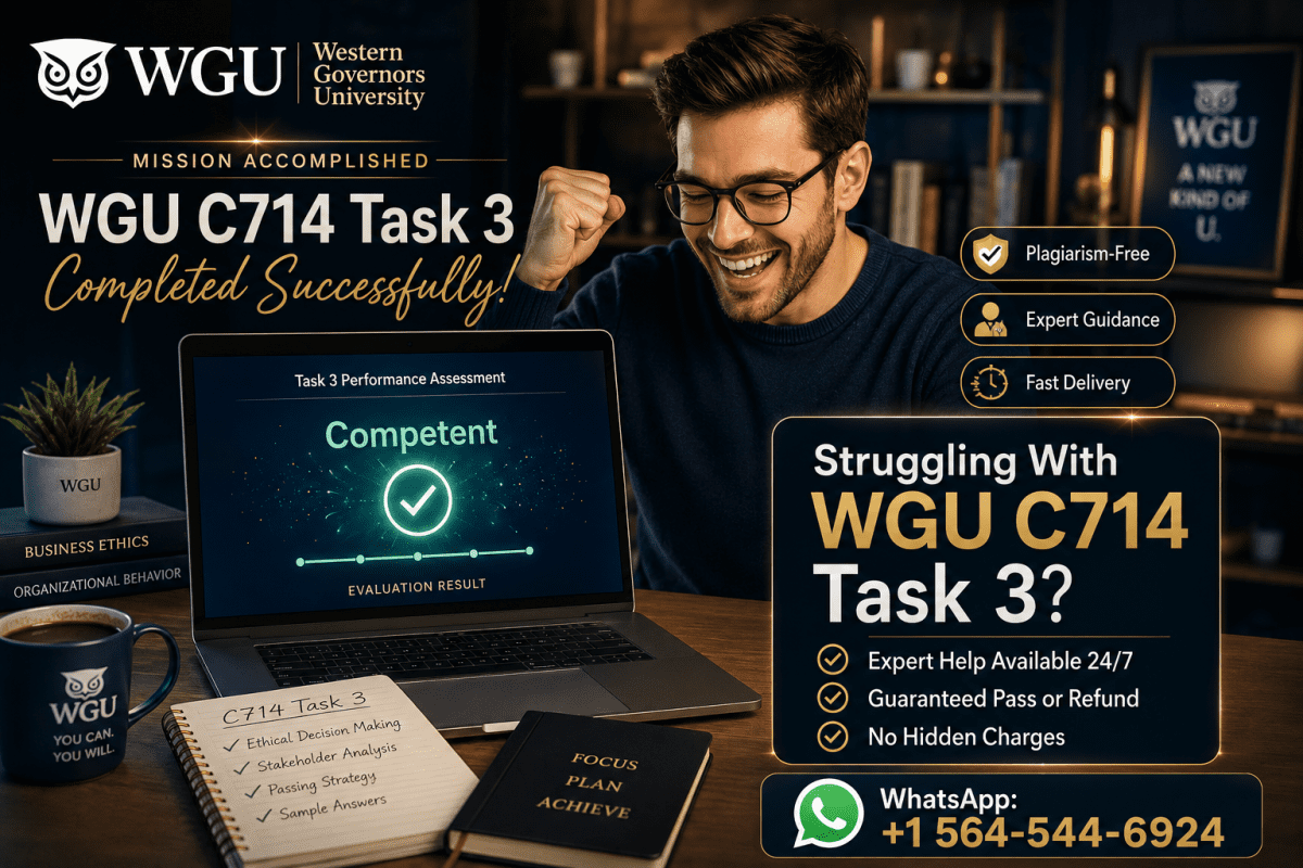 WGU C714 TASK 3: How to Pass Your Business Strategy Presentation on First Attempt + Sample Paper