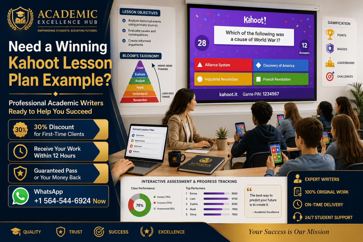 Kahoot Lesson Plan Examples