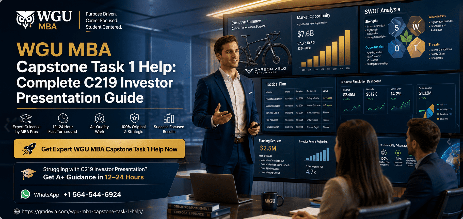 WGU C219 Task 1 Help: Investor Presentation Expert Guide (KAM4)