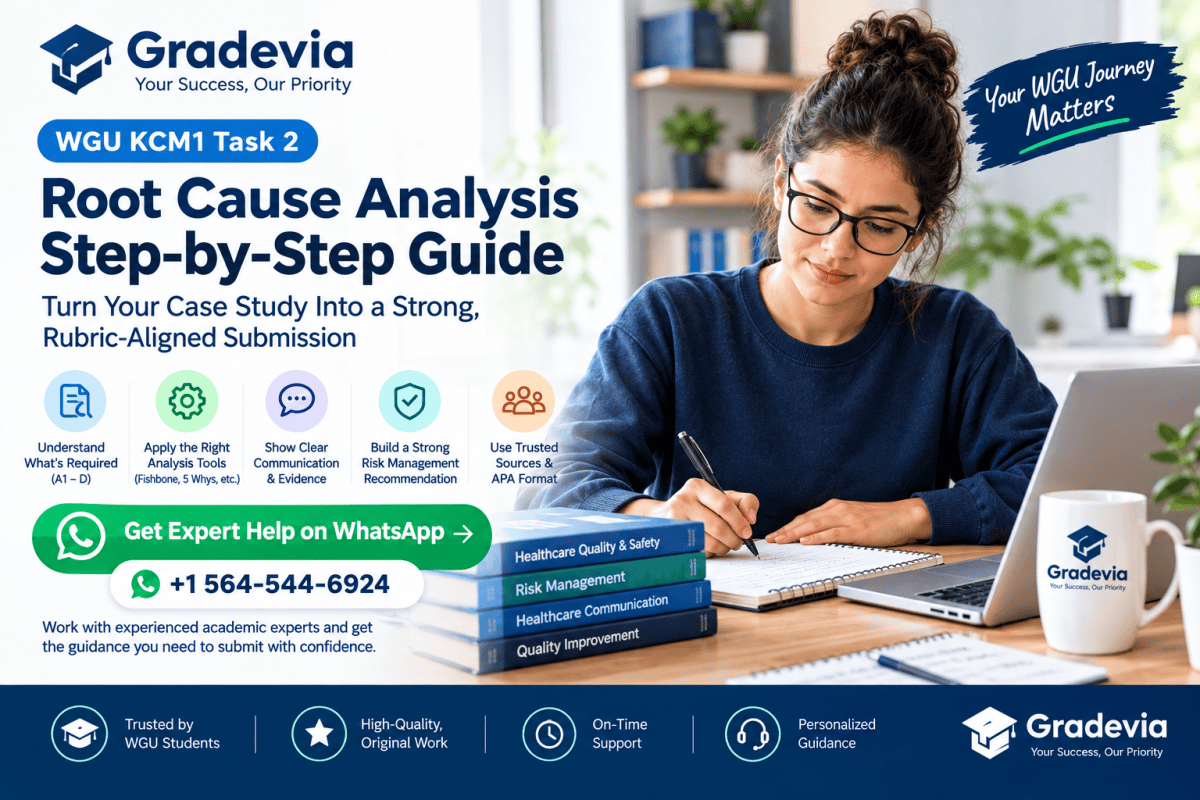 WGU KCM1 Task 2: Root Cause Analysis Step-by-Step Guide
