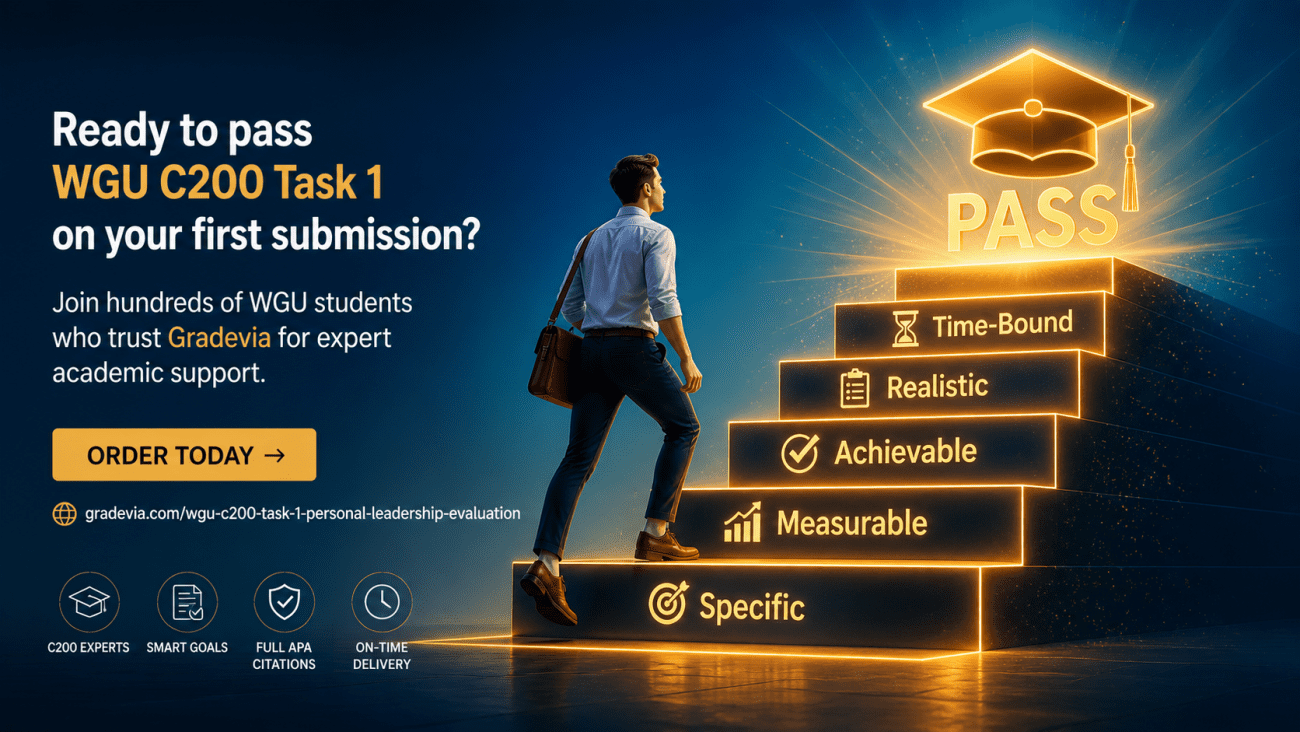 WGU C200 Task 1: Personal Leadership Evaluation: Complete Guide to a Perfect Score
