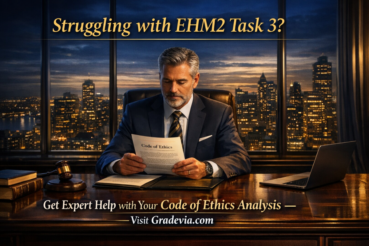 Step-by-Step Guide: EHM2 Task 3: Code Of Ethics And Legal Responsibility Analysis