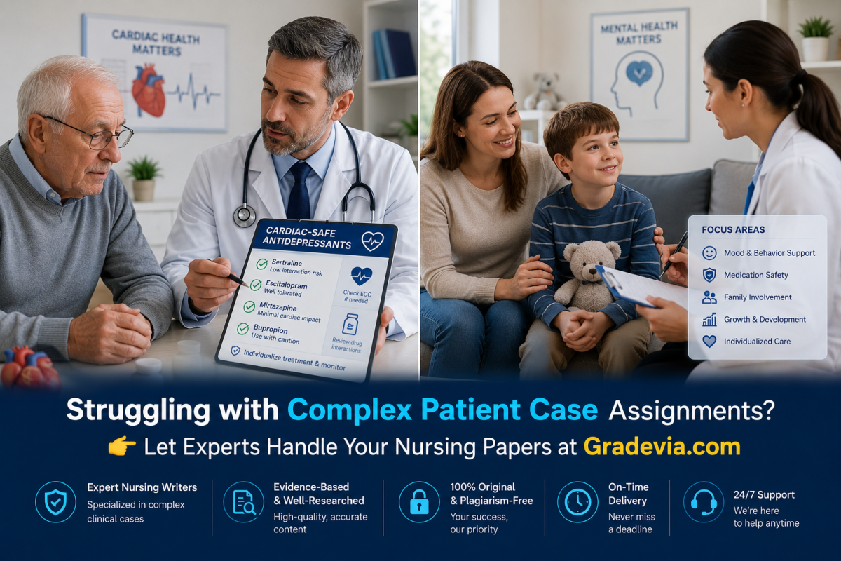 Geriatric and pediatric depression medication guide SSRI treatment nursing assignment help