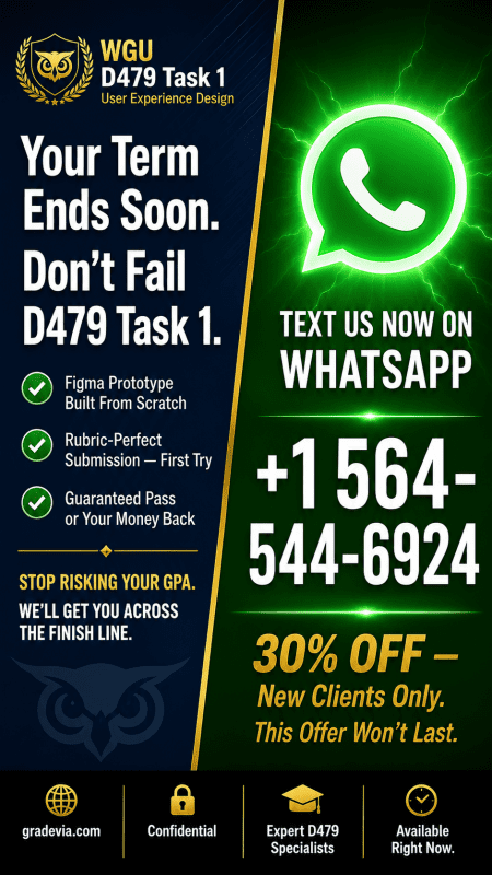 How to Pass WGU D479 Task 1 Without Revisions