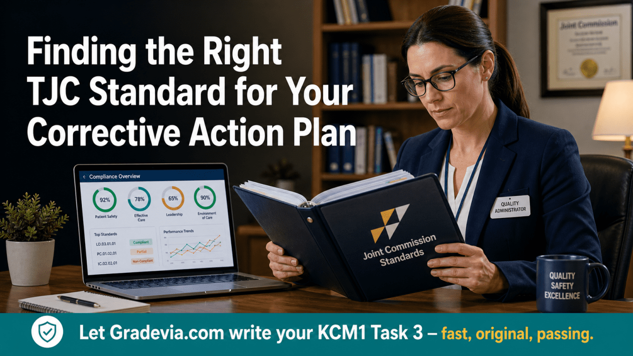 WGU KCM1 Task 3 — Accreditation Audit (Tracer Methodology): Step-by-Step Guide