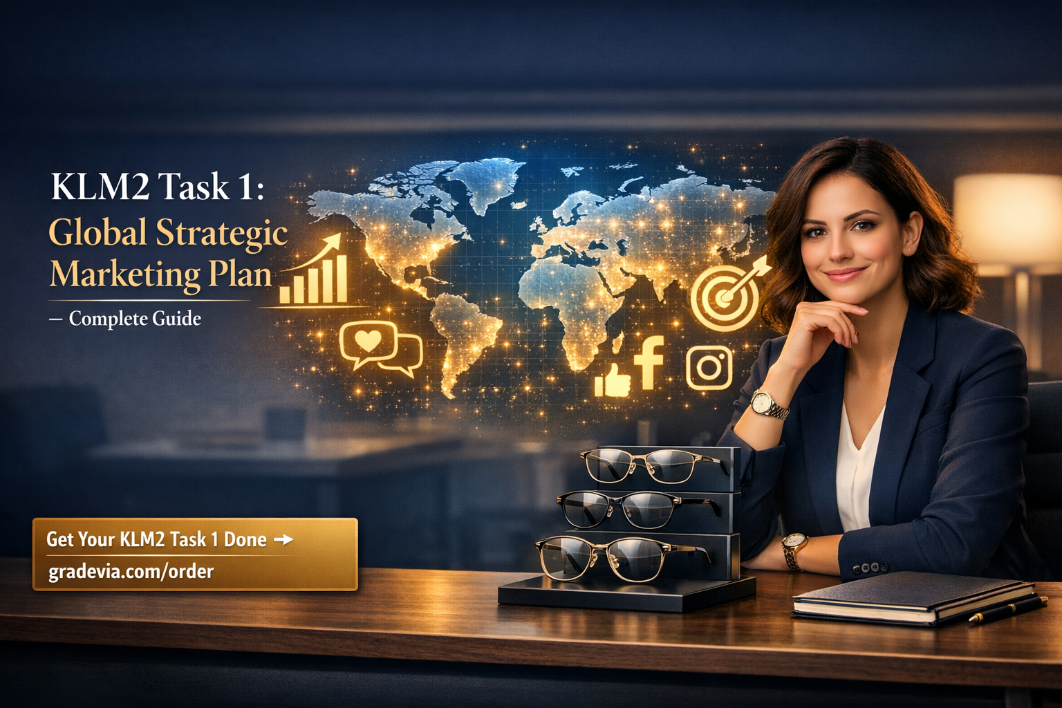 Step-by-Step Guide: KLM2 Task 1 — Global Strategic Marketing Plan (C212)