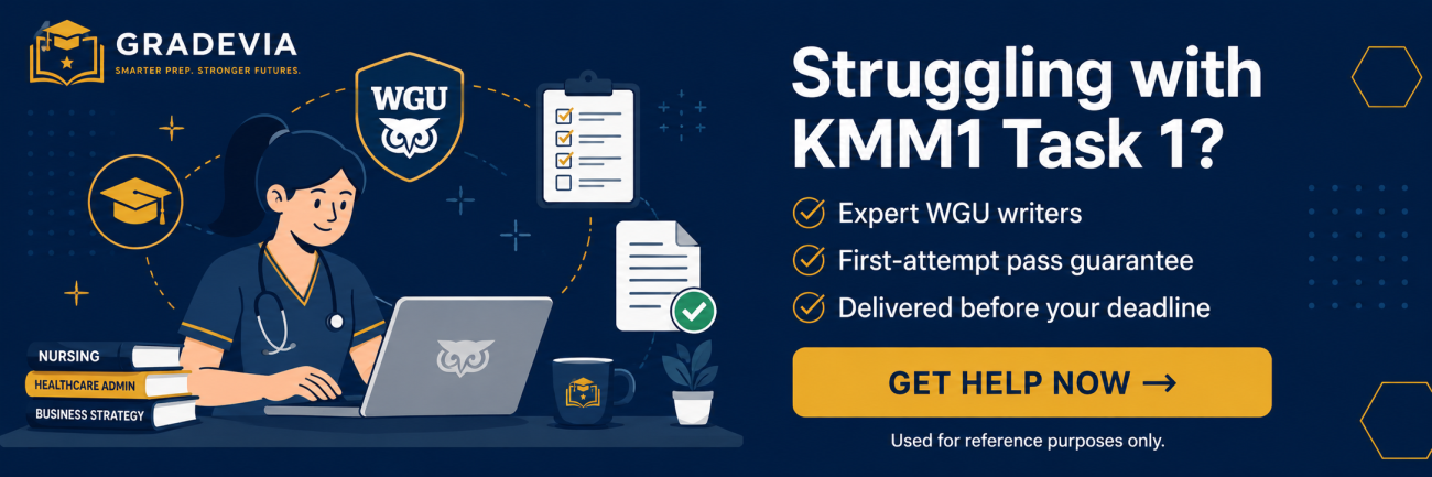 WGU KMM1 Task 1: Build, Buy or Lease — Pass First Try