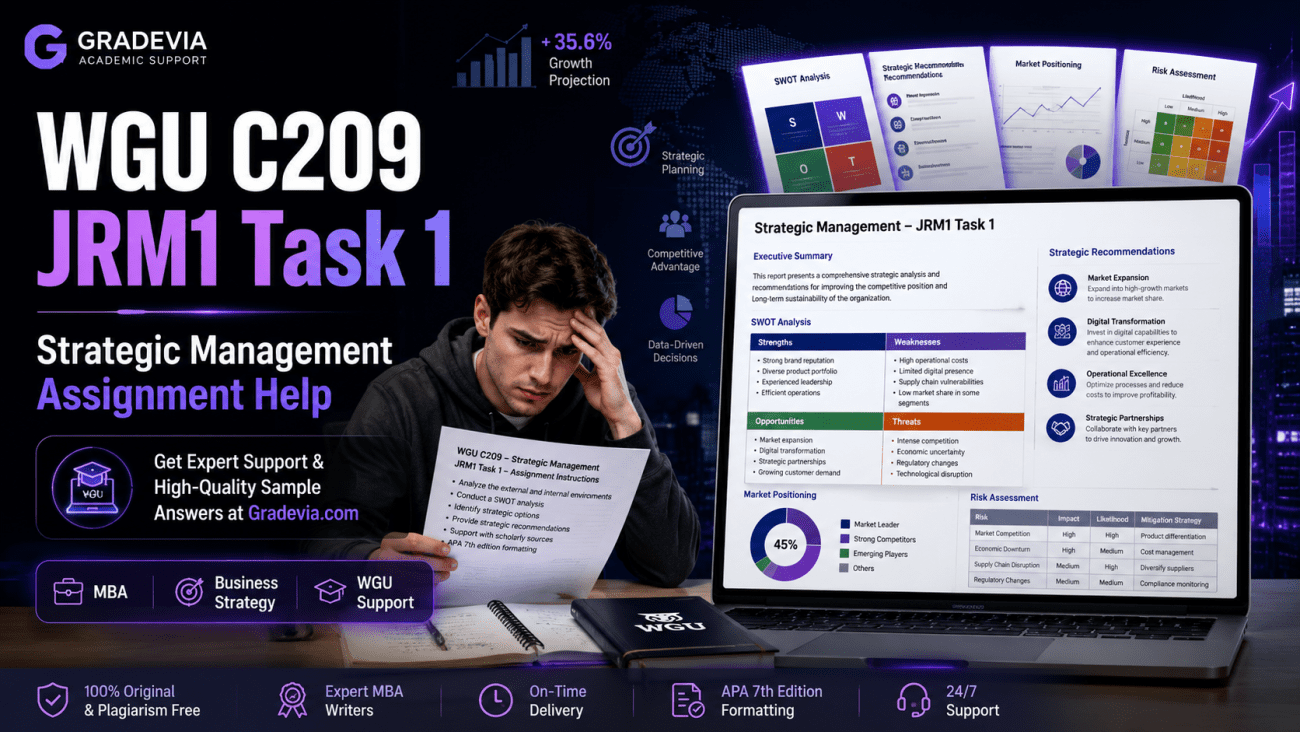 How to Pass WGU C209 JRM1 Task 1 on Your First Attempt