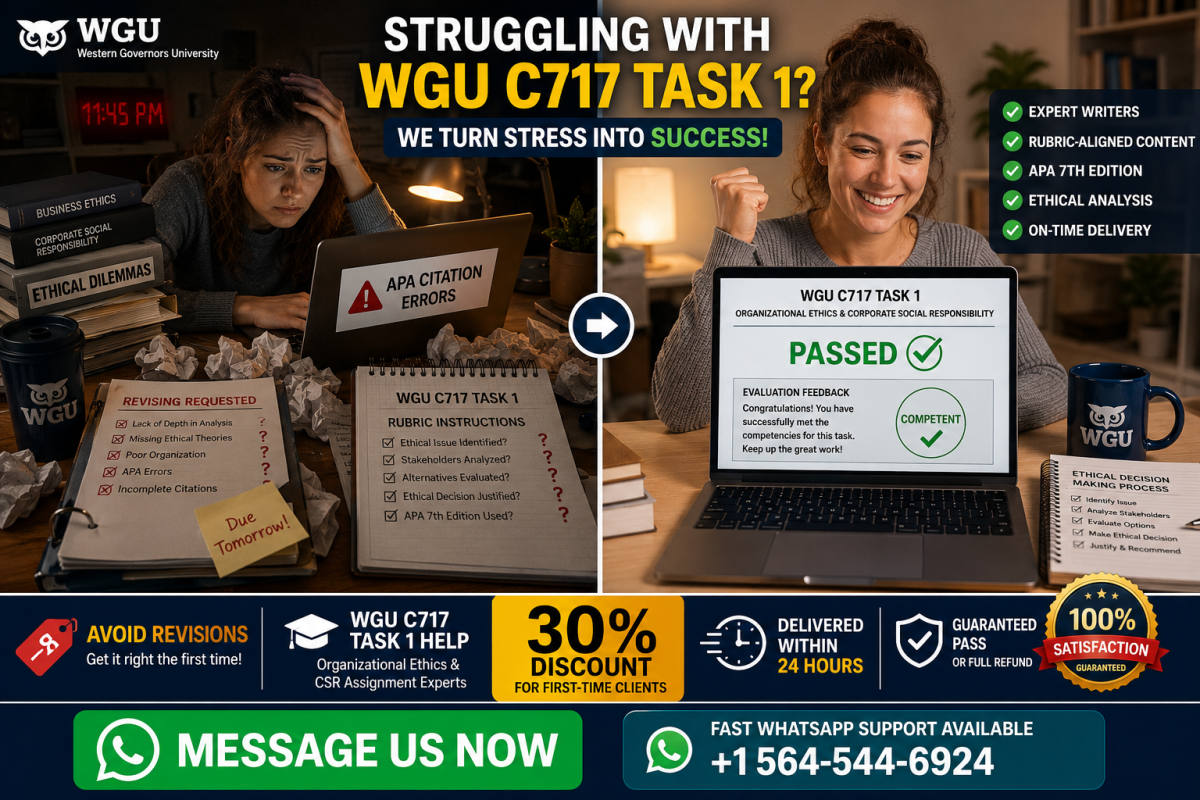 WGU C717 Task 1