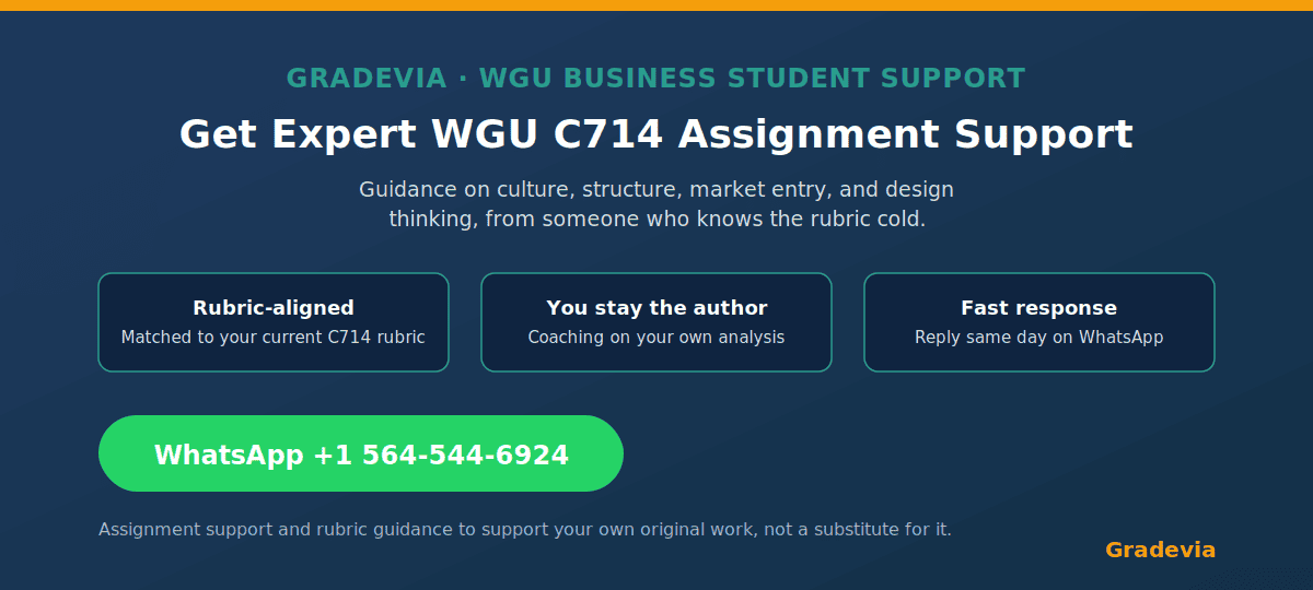 WGU C714 Task 1: Step-by-Step Guide & Example