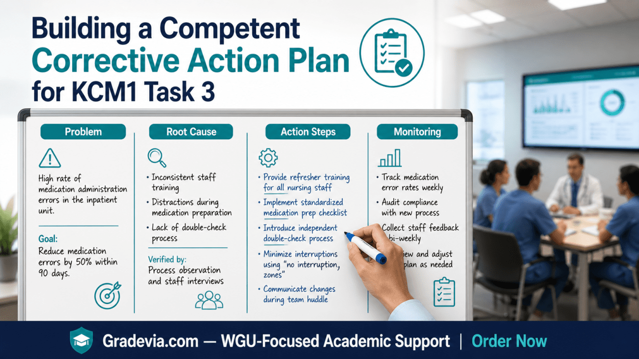 WGU KCM1 Task 3 — Accreditation Audit (Tracer Methodology): Step-by-Step Guide