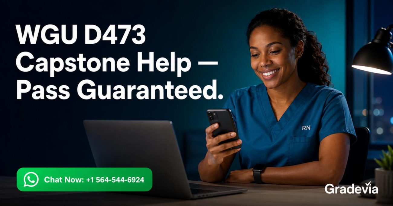 WGU D473 Capstone Help