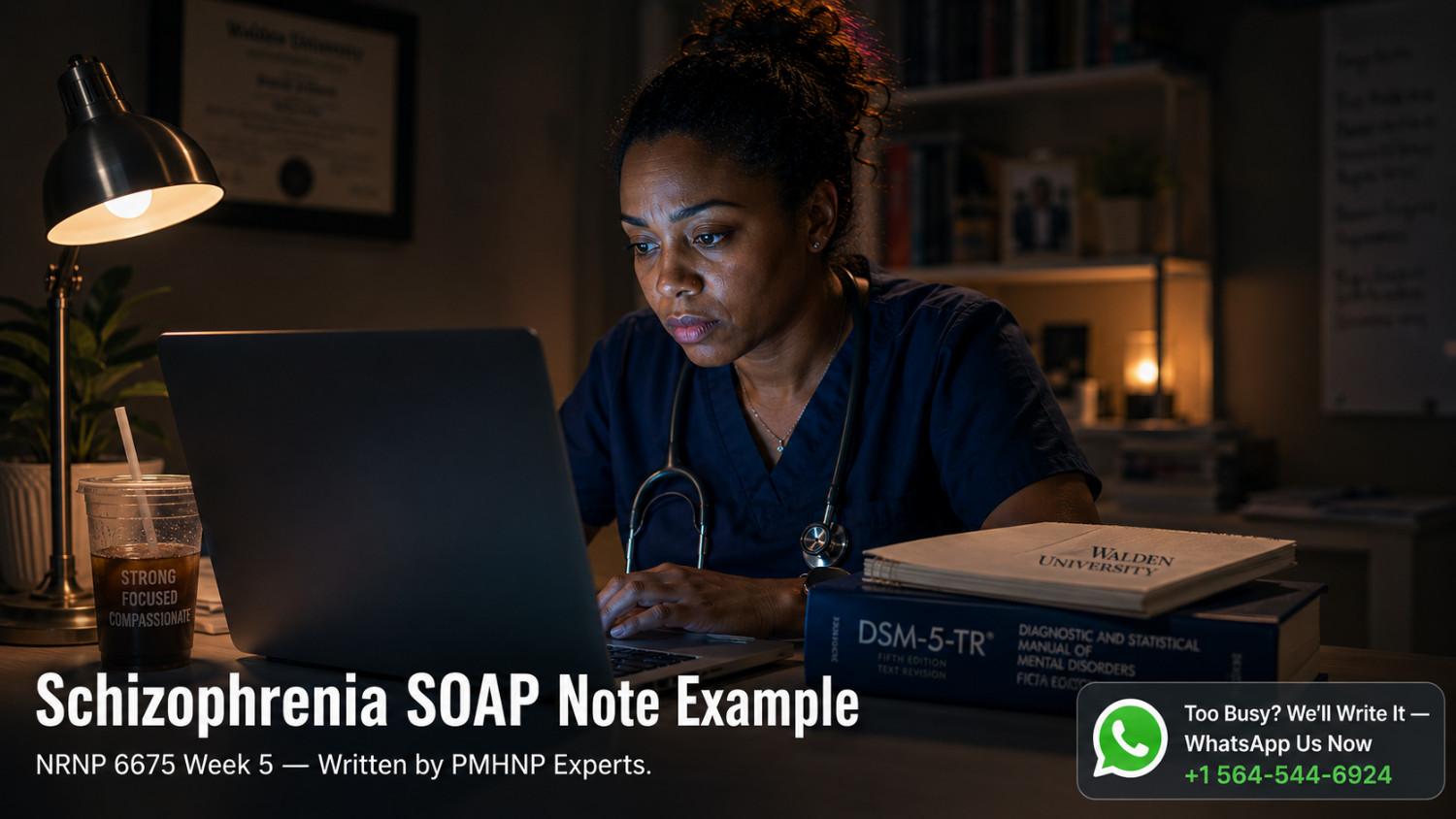 Schizophrenia SOAP Note Example: Complete Guide for PMHNP Students (NRNP 6675 Week 5)