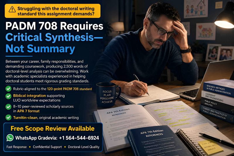PADM 708 Case Study