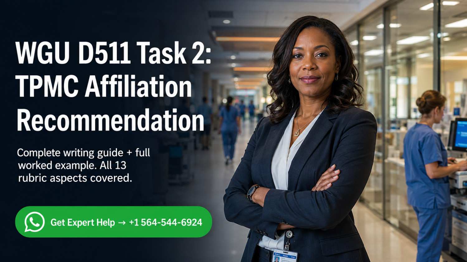 WGU D511 Task 2: TPMC Affiliation Recommendation - Complete Writing Guide + Worked Example (2026)