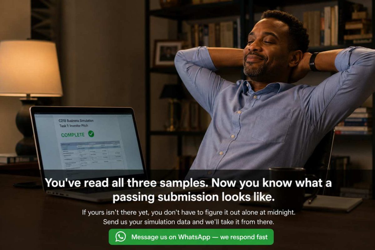 WGU C218 Complete Sample: Tasks 1, 2, and 3