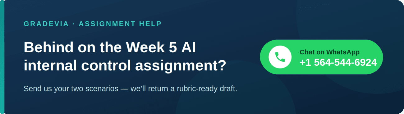 Week 5 AI Assignment: Analyzing Internal Control (Problem 6-1A) With an AI Tool — Complete Guide + Worked Sample