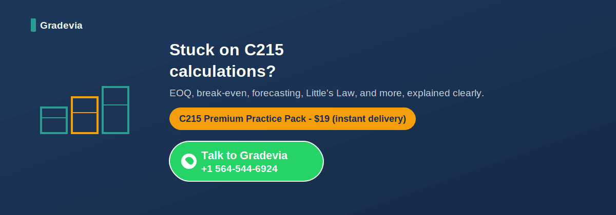 WGU C215 OA Study Guide: Operations Management Exam Prep