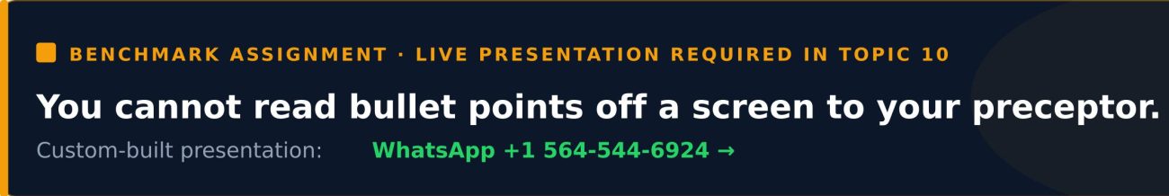 NRS-465 Benchmark Capstone Change Proposal Presentation