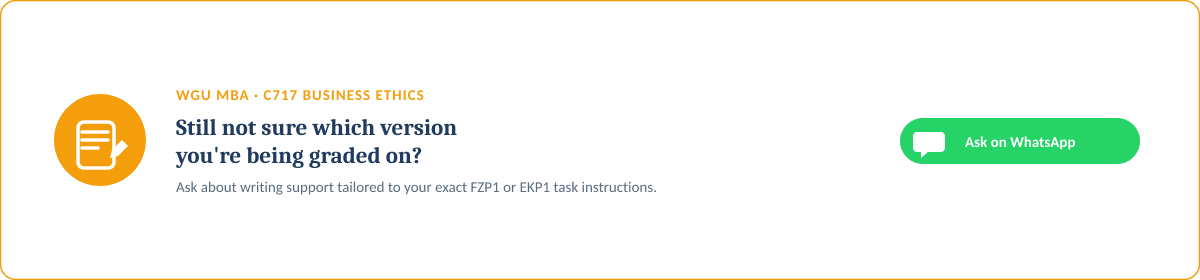 FZP1 vs. EKP1: Which WGU C717 Task 2 Scenario Do I Have?