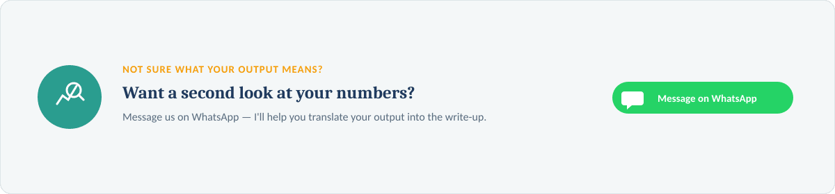 How to Interpret Your WGU C207 Task 1 Regression Output