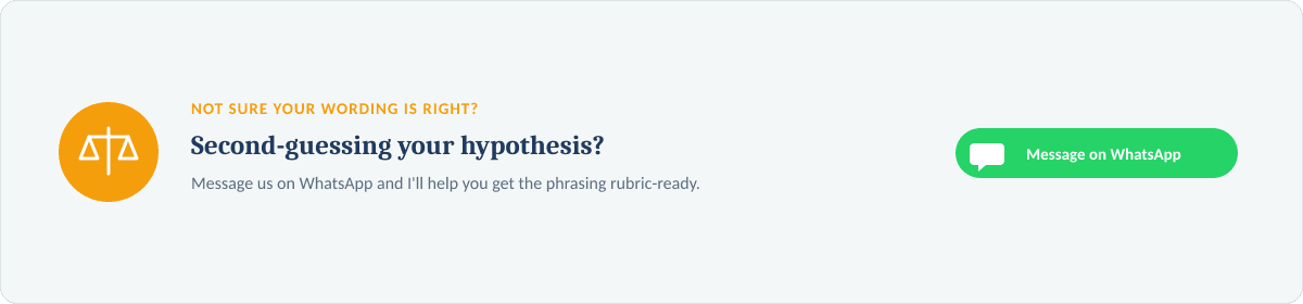 How to Write a Null Hypothesis for WGU C207 Task 1