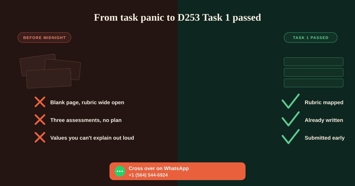 D253 Task 1: Becoming an Effective Values Based Leader, Complete Guide and Example
