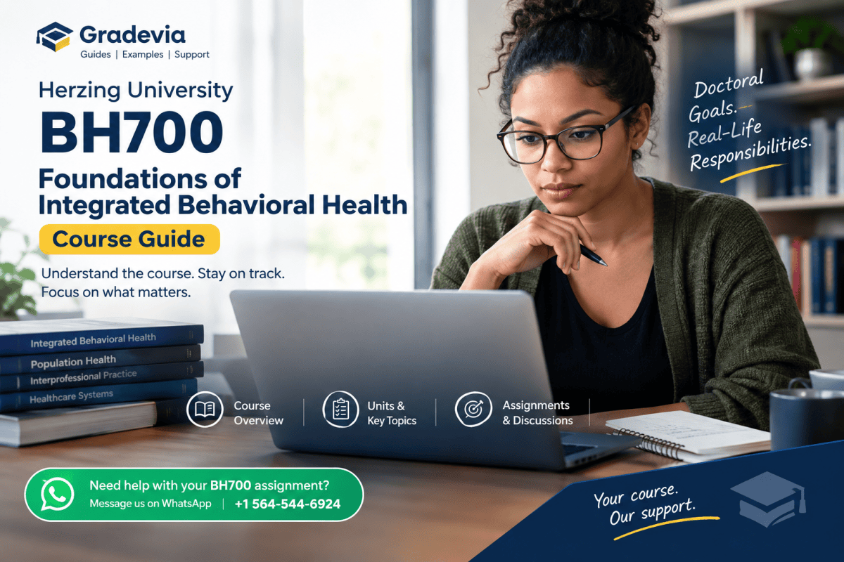 Herzing University BH700 Foundations of Integrated Behavioral Health