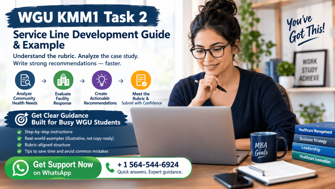 WGU KMM1 Task 2 Study Guide