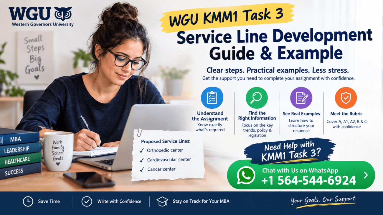 WGU KMM1 Task 3 Study Guide