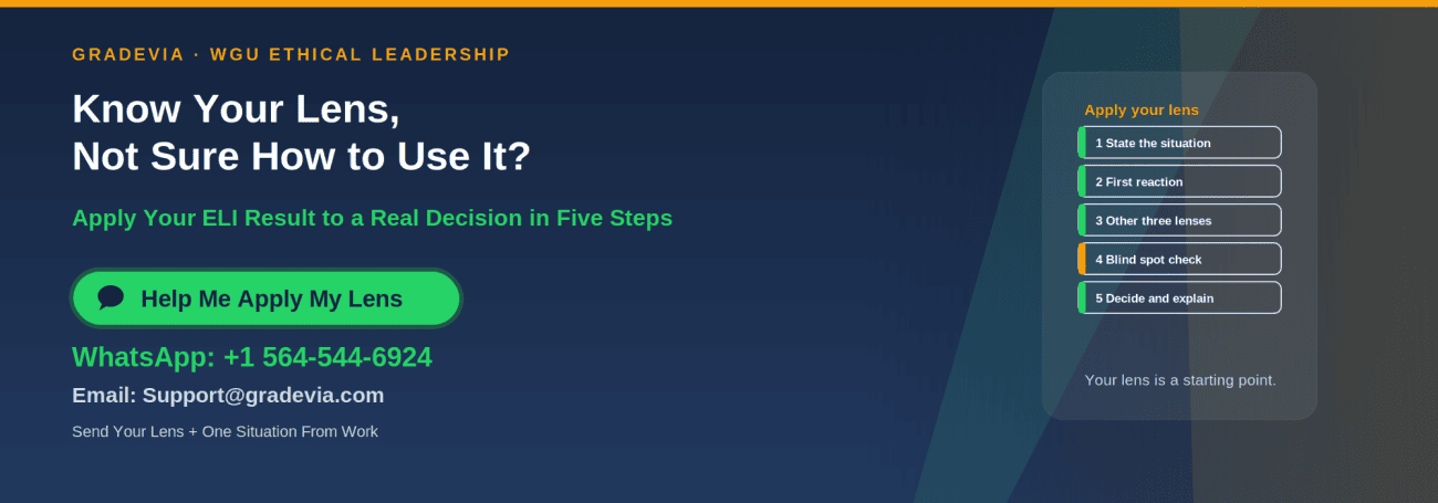 How to Do an Ethical Lens for Performance Task 1: WGU C206 Guide and Example