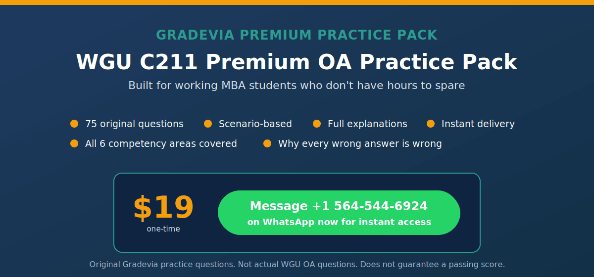 C211 WGU How to Pass
