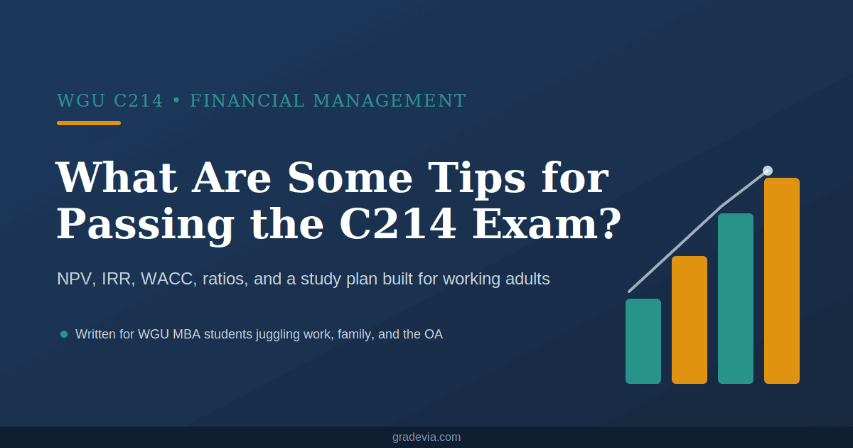 What Are Some Tips for Passing the WGU C214 Exam?